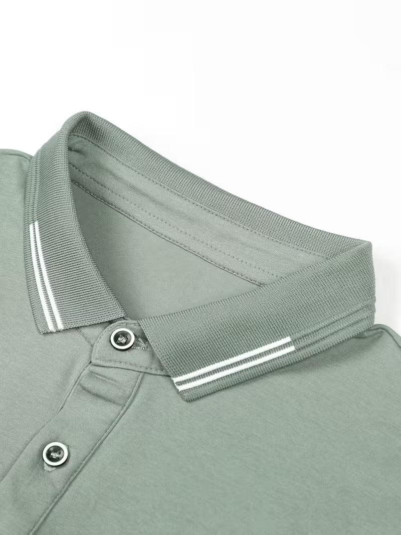 Men's Buttoned Collar Polo