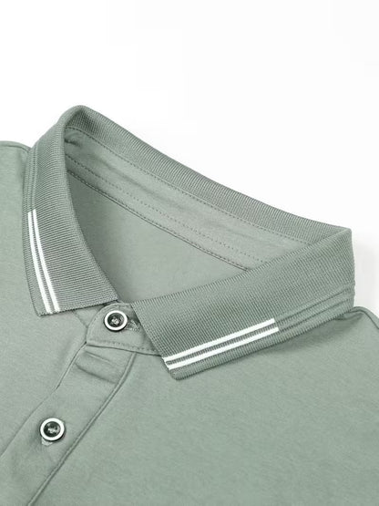 Men's Buttoned Collar Polo
