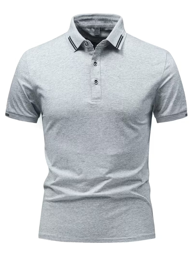 Men's Buttoned Collar Polo