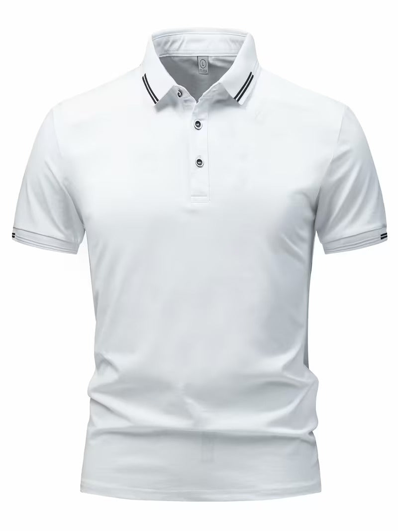 Men's Buttoned Collar Polo