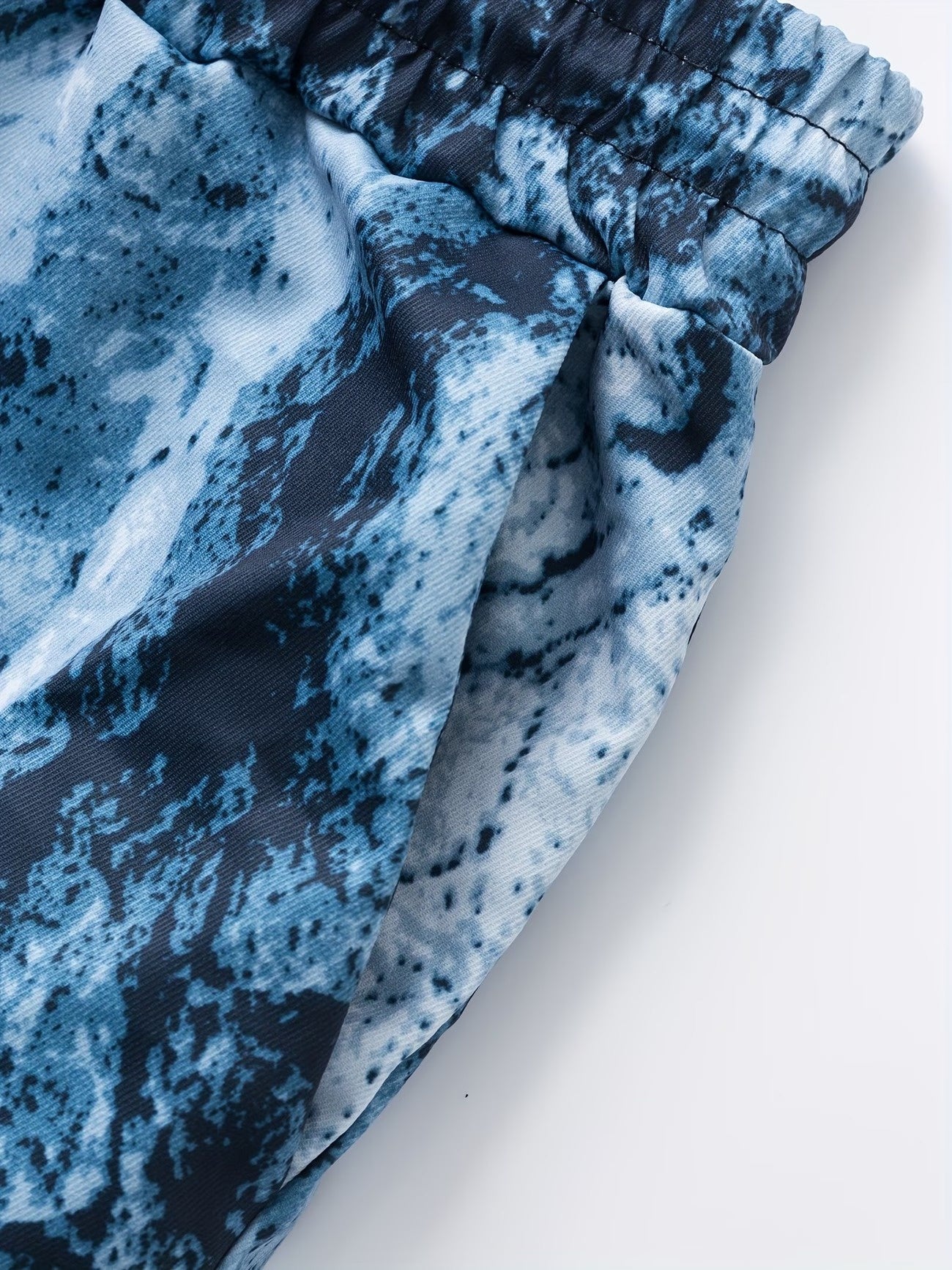Men's Cargo Shorts with Tie-Dye