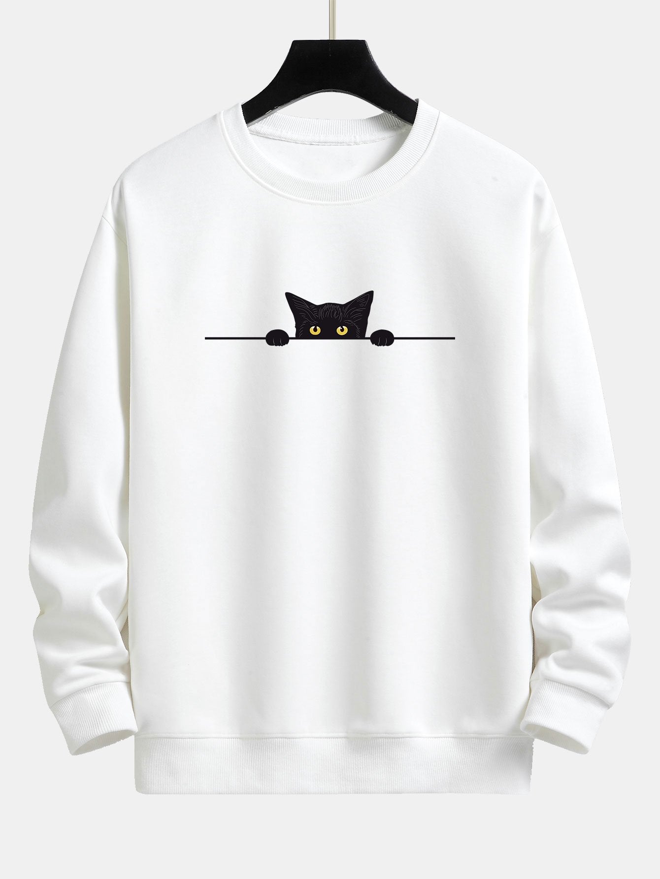 Men's Cat Print Sweatshirt