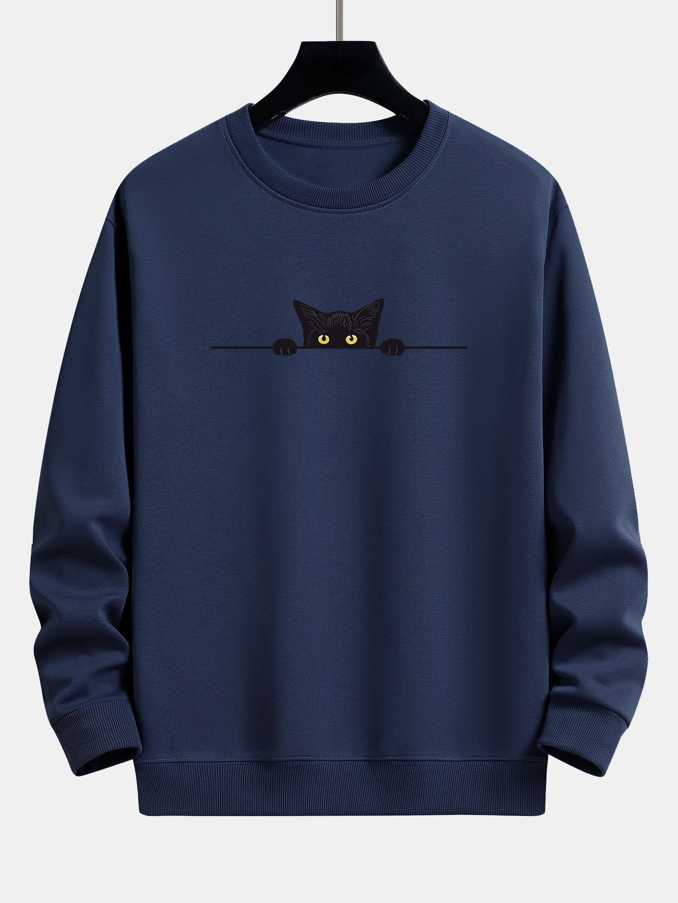 Men's Cat Print Sweatshirt