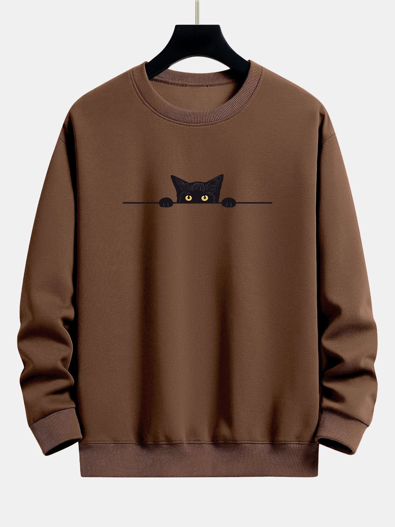 Men's Cat Print Sweatshirt