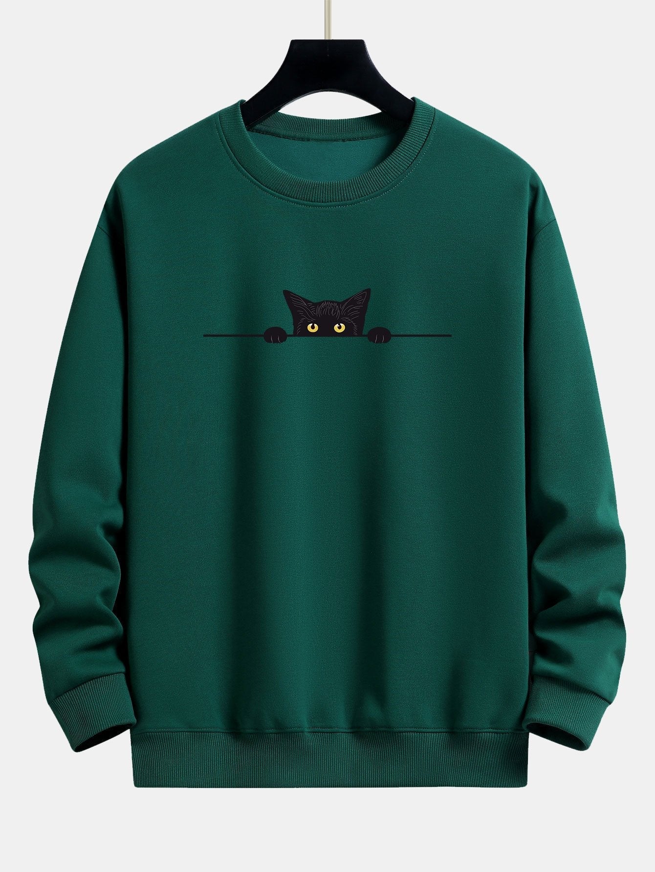 Men's Cat Print Sweatshirt