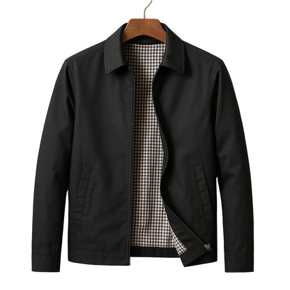 Men's Check Lined Zip Jacket