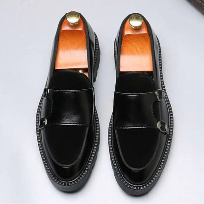 Men's Chunky Sole Buckle Loafers