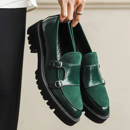 Men's Chunky Sole Buckle Loafers