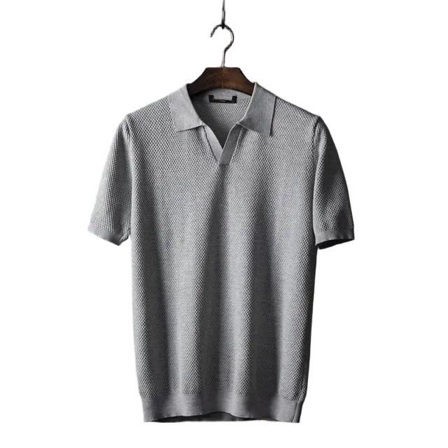 Men's Collared Button Opening Polo