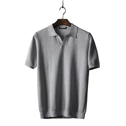 Men's Collared Button Opening Polo