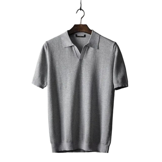 Men's Collared Button Opening Polo