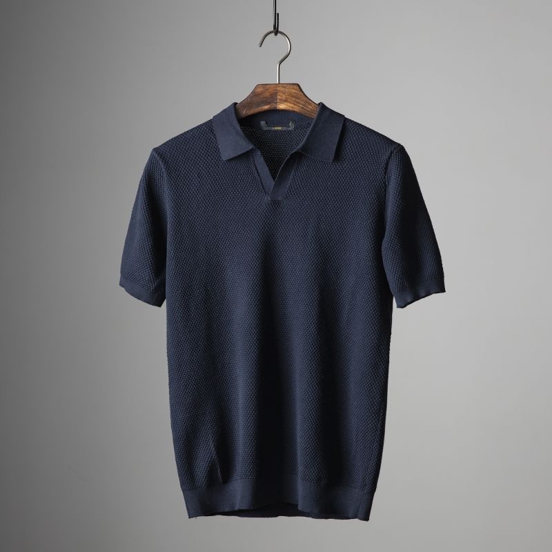 Men's Collared Button Opening Polo
