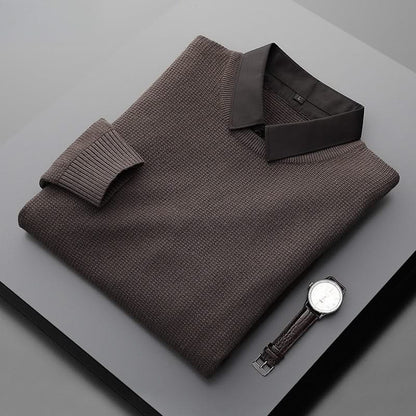 Men's Collared Button Sweater