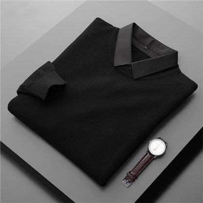 Men's Collared Button Sweater