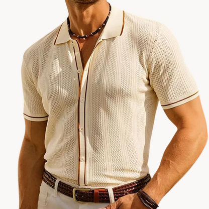 Men's Contrast Detail Polo Shirt