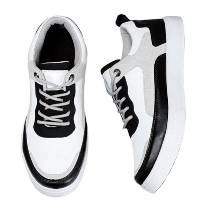 Men's Contrast Panel Lace-Up Sneakers