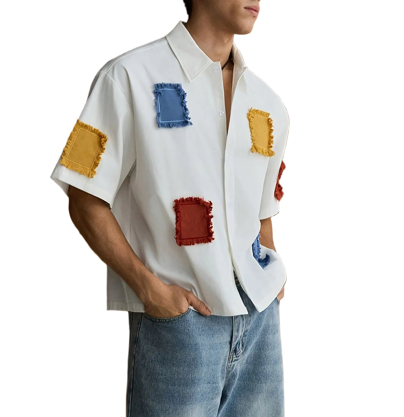 Men's Contrast Panel Shirt