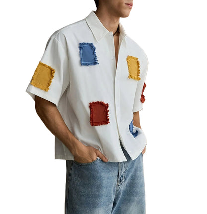 Men's Contrast Panel Shirt