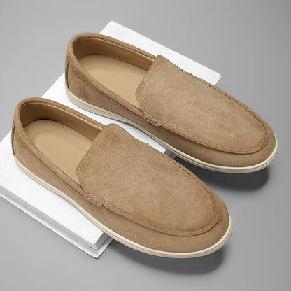 Men's Contrast Sole Loafers