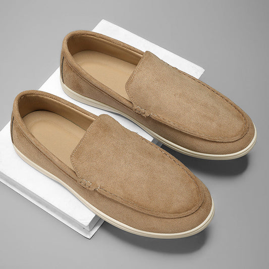 Men's Contrast Sole Loafers