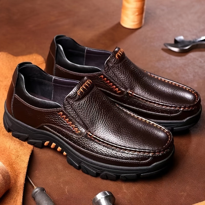 Men's Contrast Stitch Loafers