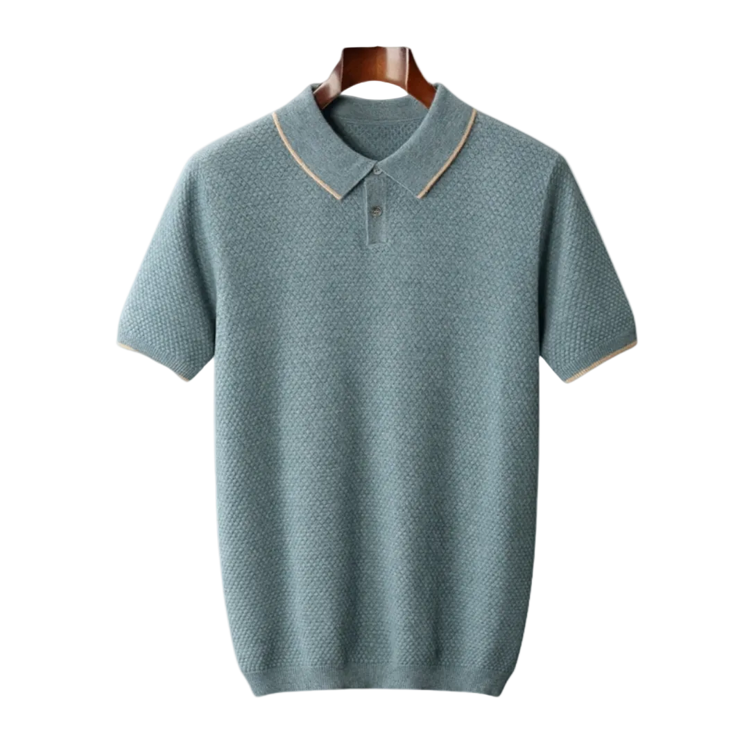 Men's Contrast Trim Polo Shirt