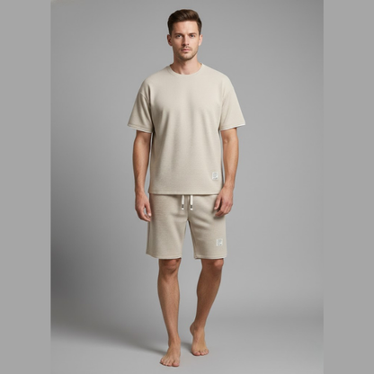 Men's Crew Neck Shorts Set