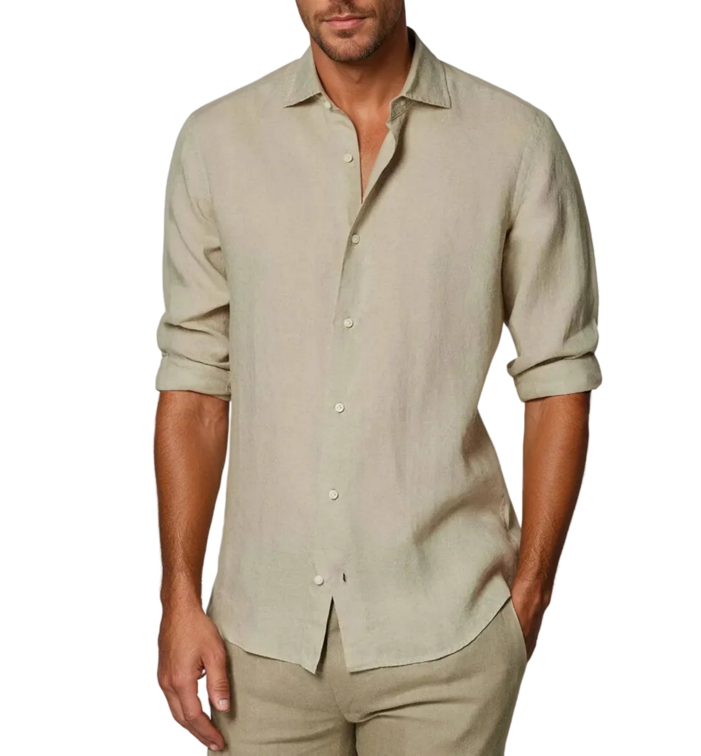 Men's Curved Hem Shirt
