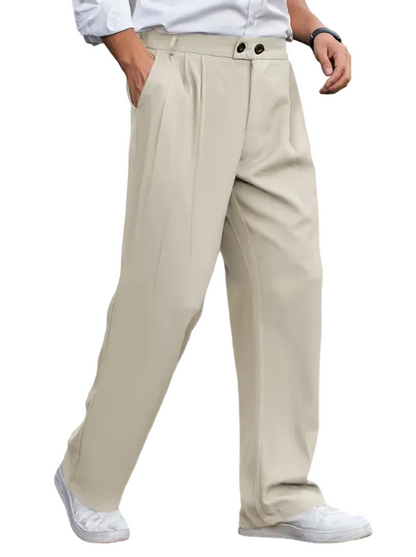 Men's Double Button Front Trousers