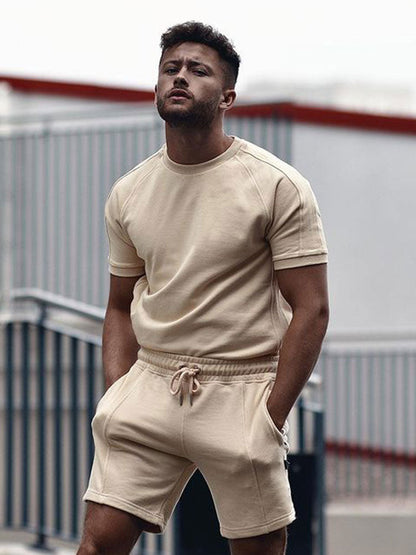 Men's Drawstring Shorts Set