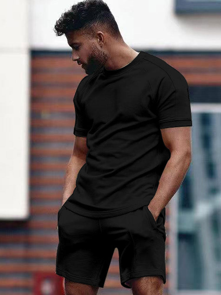 Men's Drawstring Shorts Set
