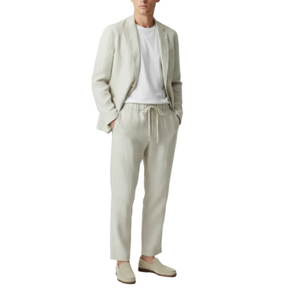Men's Drawstring Waist Jacket Set