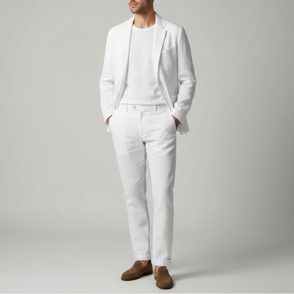 Men's Drawstring Waist Jacket Set