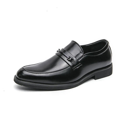 Men's Dress Loafers with Strap Detail