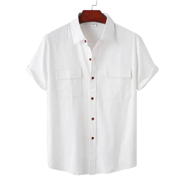 Men's Dual Pocket Collar Shirt