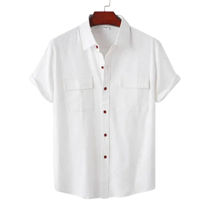 Men's Dual Pocket Collar Shirt