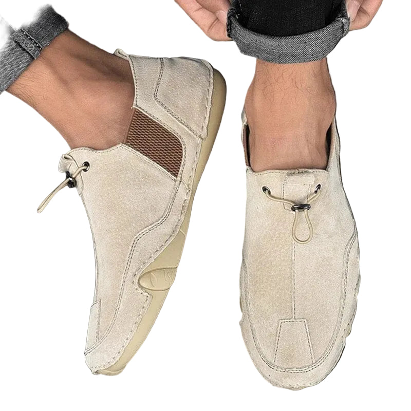 Men's Elastic Panel Slip-On Shoes