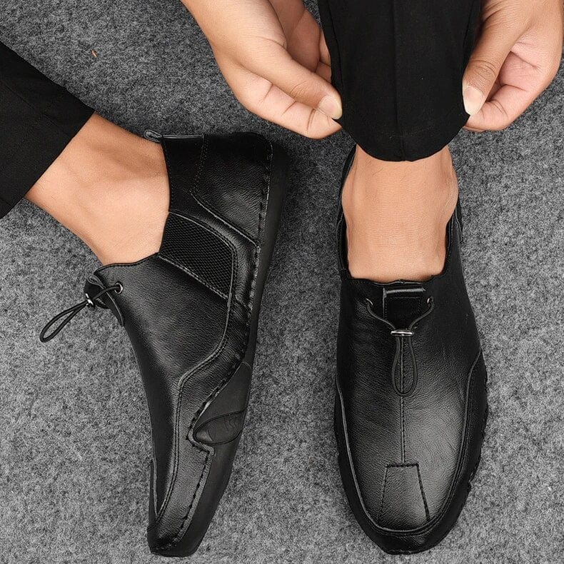 Men's Elastic Panel Slip-On Shoes
