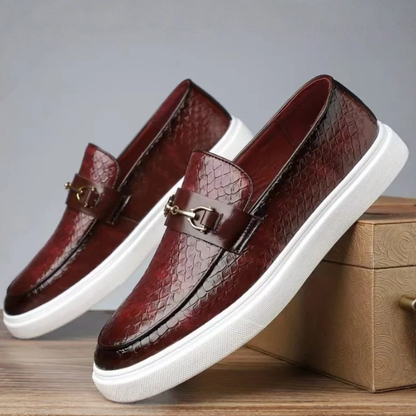 Men's Embossed Slip-On Shoes
