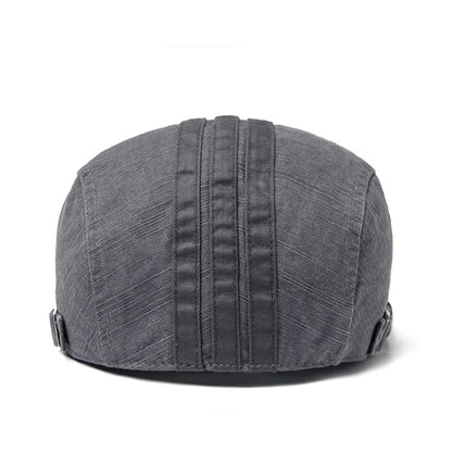 Men's Embroidered Flat Cap