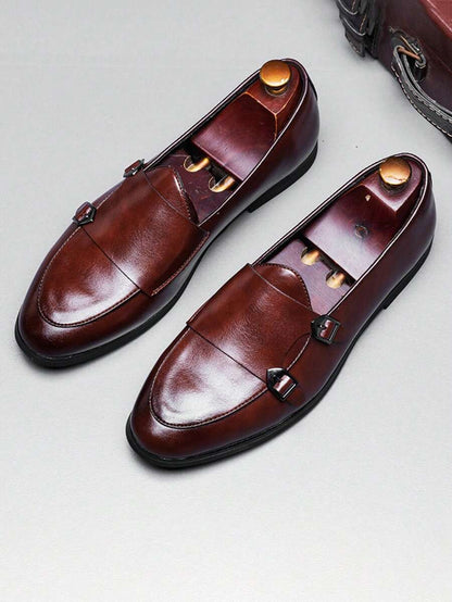 Men's Formal Monk Strap Loafers