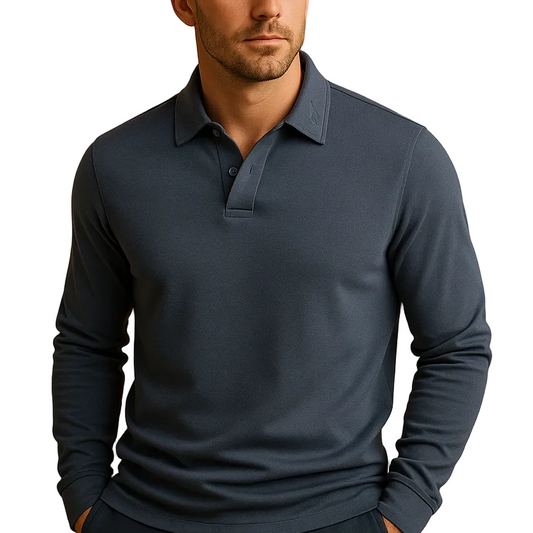 Men's Front Button Polo Shirt