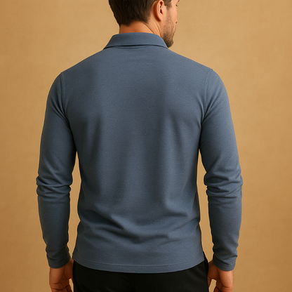 Men's Front Button Polo Shirt