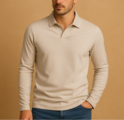 Men's Front Button Polo Shirt