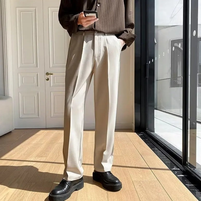 Men's Front Pleat Pocket Trousers