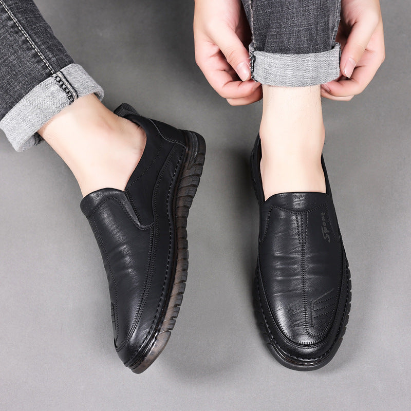 Men's Front Seam Slip-On Shoes