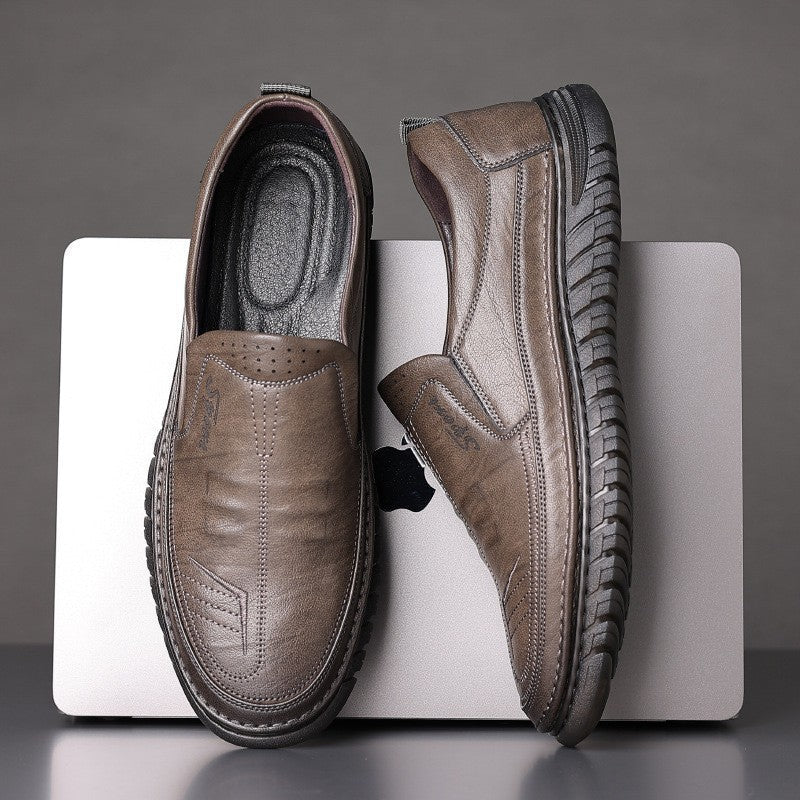 Men's Front Seam Slip-On Shoes