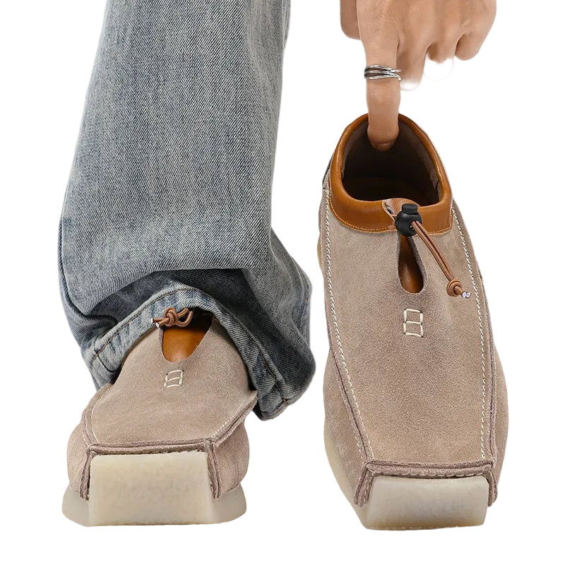 Men's Front Tie Slip-On Loafers