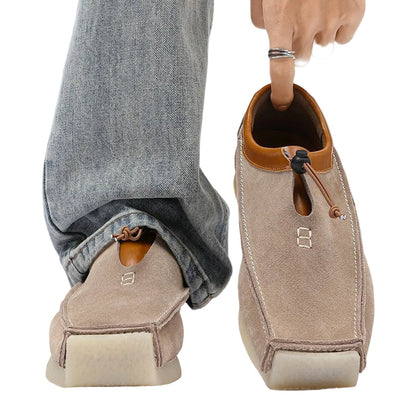 Men's Front Tie Slip-On Loafers