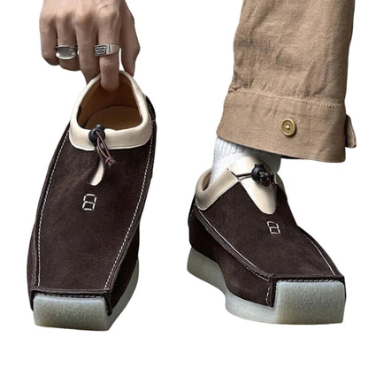 Men's Front Tie Slip-On Loafers